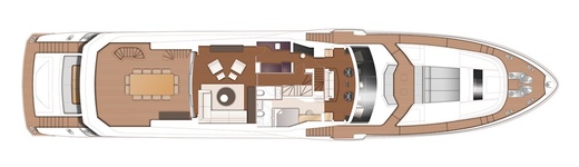 Схема палубы PRINCESS 40M